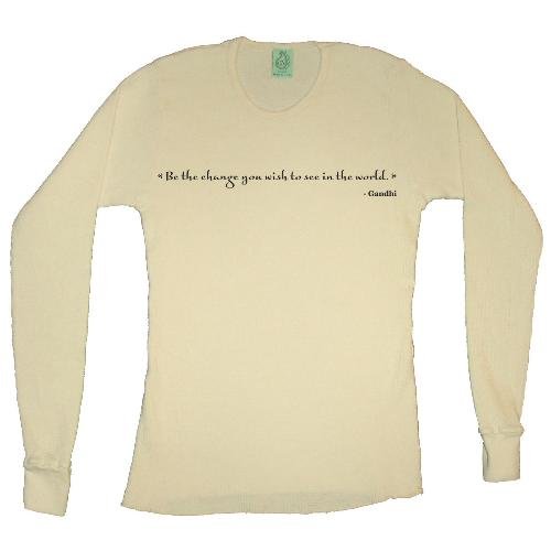 Buy Unisex Buddhiwear Long Sleeve Thermal Be The Change Shirt