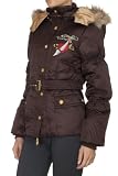Ed Hardy Womens Hood Padding 005-002659 Brown