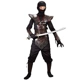 Kids' Leather Ninja Fighter Costume