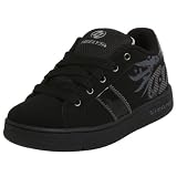 Heelys Little Kid/Big Kid Crest Skate Shoe,Black/Charcoal/Silver,13 M US Little Kid