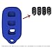 Keyless2Go Replacement for New Silicone Cover Protective Case for Remote Key Fobs with FCC GQ43VT14T HYQ12BBX HYQ1512Y HYQ12BAN - Blue