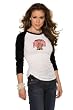 Maryland Terrapins Women's 3/4 Sleeve Raglan Top - by Alyssa Milano