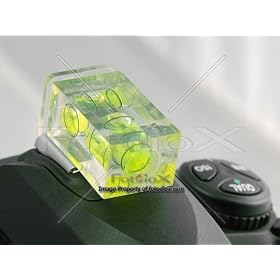 Fotodiox Camera Hot Shoe Double Axis Bubble Level, for Nikon Canon Sony, Minolta, Pentax, Olympus Cameras