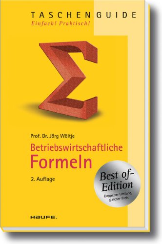 Buch - Cover Betriebswirtschaftliche Formeln - Best of-Edition - Jörg Wöltje - Haufe-Lexware