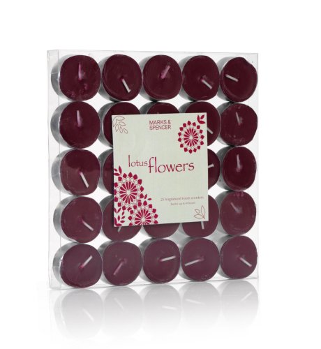 25 Lotus Flower Scented Candles