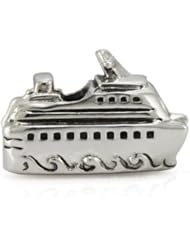 Sterling Silver Cruise Ship Ohm Bead Charm ahr011