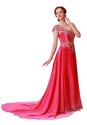 Lace Crystals Applique Crystal Beaded Chiffon/Taffeta/Tulle Bridesmaid Dress/Mother-of-the-Bride Dress 