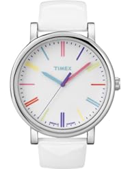 Timex Heritage Easy Reader White Leather Strap Unisex Watch T2N791