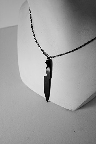 Chef's Knife Vinyl Record Necklace