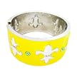 Zirconite Yellow Fleur de Lis Enamel Bracelet&nbsp;