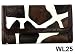 Brown Giraffe Print Clutch Wallet with Checkbook Holder with Brown Trim