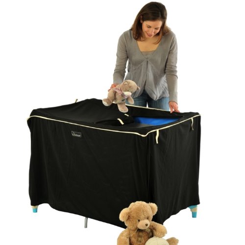 SnoozeShade Cot - blackout blind for standard travel cots (and continental cots that take 120cm x 60cm mattress)