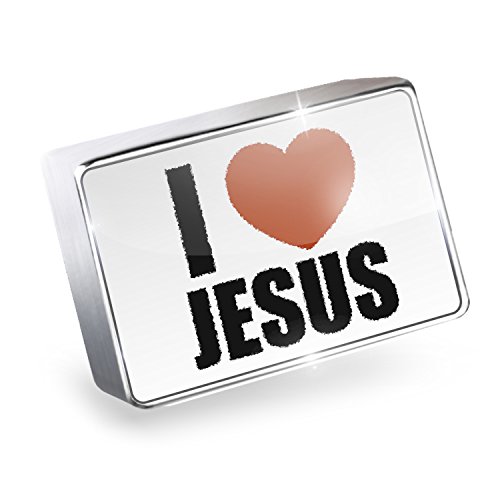 Floating Charm I Love Jesus Fits Glass Lockets, Neonblond