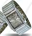 Mens Montres Carlo Metal Band Wrist Watch with Rhinestones Around a Light Silver Face