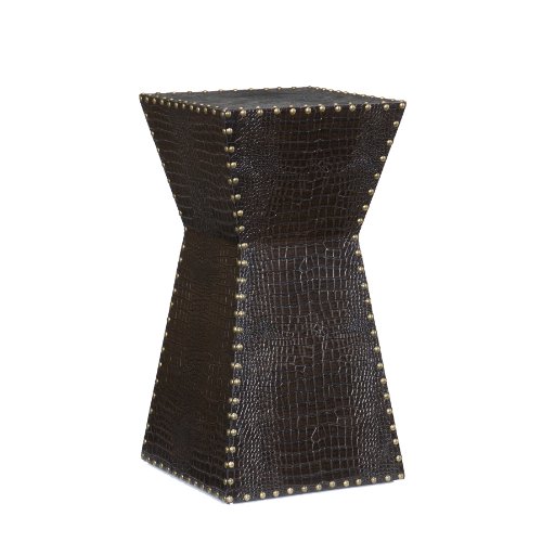 SEI Warrington Faux Leather Accent Table