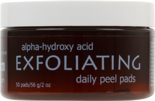 Alpha-hydroxy Acid Exfoliating Daily Peel Cleansing Facial Pads 50ct/2oz - All Natural