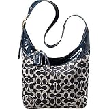 Coach Bleecker Denim Signature Patent Leather Sophie Shoulder/crossbody 12576