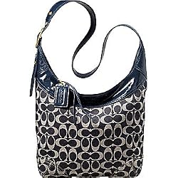 Coach Bleecker Denim Signature Patent Leather Sophie Shoulder/crossbody 12576