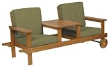garden and patio furnitures item: Arboria 8803395 Idlewild Outdoor Wood Lakeside Lounge