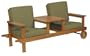 Arboria 8803395 Idlewild Outdoor Wood Lakeside Lounge