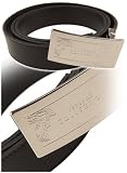 Versace Collection Signature Leather Belt Adjustable Size 115 / 44 - Black