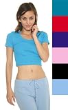 American Apparel Baby Rib Crop Tee / T-Shirt