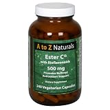 A to Z Naturals Ester C, with Bioflavonoids, 500 mg, 240 Vegetarian Capsules