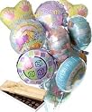 12 Mylar Balloon Bouquet with Chocolates, New Baby