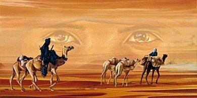 Poster / Kunstdruck 100x50 - Tuareg