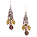  : FANTASY FILIGREE AMBER HUES CHELIER EARRINGS