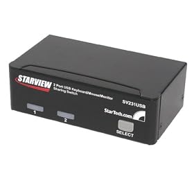 Starview 2-Port KVM Switch Kit with Cables (PC/Mac)