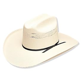 Click here to buy Western Express Bangora Vented Straw Cowboy Hat by Western Express.