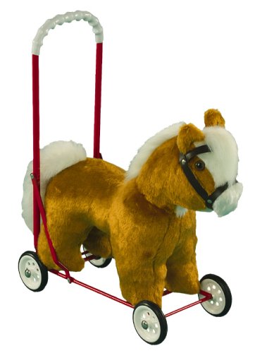 Childrens Toyshop  Toys : Pushalong Cart Horse 50cm / 20" Handle