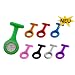 Schwesternuhr Set bestehend aus 1x Quarzuhr + 8 Silikonh�llen (hygienisch) + 1x Anstecknadel Kitteluhr Set Krankenschwesteruhr Set Marke Tiga-Med