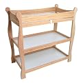 Natural Finish Sleigh Style Changing Table