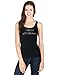 Maid of Honor Tank on Extra-Long Black Tank Top by Bella