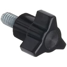 Davies Thermoset Three Arm Knob, Flute Rim, Threaded Stud, 1/4"-20 Thread Size X 1/2" Thread Length, 7/8" Diameter (Pack of 10)