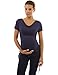 PattyBoutik Mama Cowl Neck Drawstring Sides Maternity Tunic Top