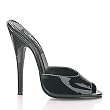 Pleaser Shoes Women's DOMINA-101 6" Peep Toe Mule, Available in 2 Colors
