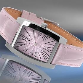 Buy Tavan Swiss Ladies Rosalie Pink Leather Strap by Tavan