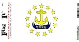 Rhode Island Heavy Duty Vinyl Bumper Sticker (3 x 5 Inches)