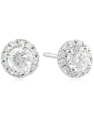 14k White Gold Diamond Stud Earrings (1/2 cttw, H-I Color, I2 Clarity)