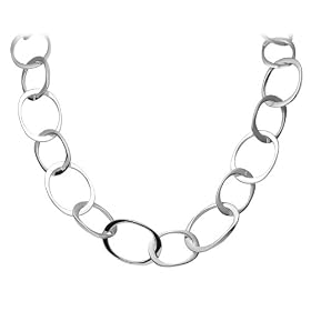 Sterling Silver Oval Link Necklace