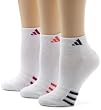 adidas Women's Cushioned Var 3-Pack Low Cut Sock, Shoe Size (5-10)