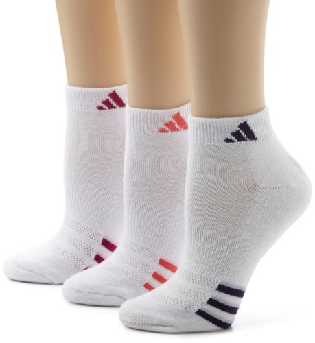 adidas Womens Cushioned Var 3-Pack Low Cut Sock, Shoe Size (5-10)