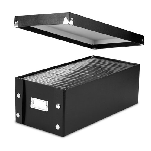 Black DVD Storage Box – 2 Pack