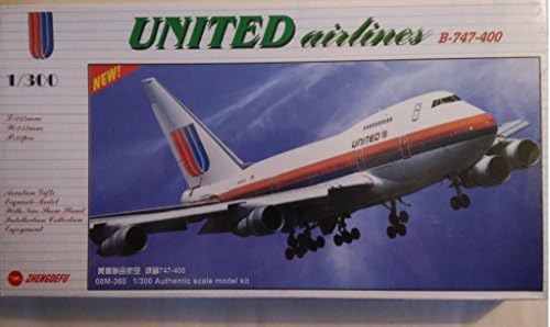 United Airlines B-747-400 Air Line Series 1/300 Scale Model Kit