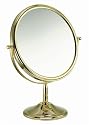 Large Classic Gold Plated Make Up/ Shaving Mirror With 3x  Magnification and True view