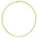 14k Yellow Gold Textured Omega Chain Necklace, 16