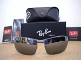 New Ray Ban RB8306 083 82 Light Carbon Polarized Grey Mirror Sunglasses 64 14 120mm